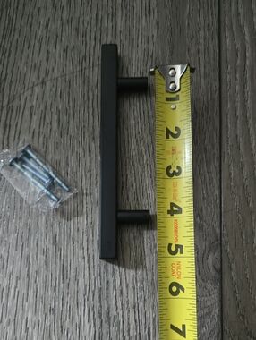 JOY DECOR 30 Pack 4 Inch Matte Black Square Cabinet Handles Stainless Steel